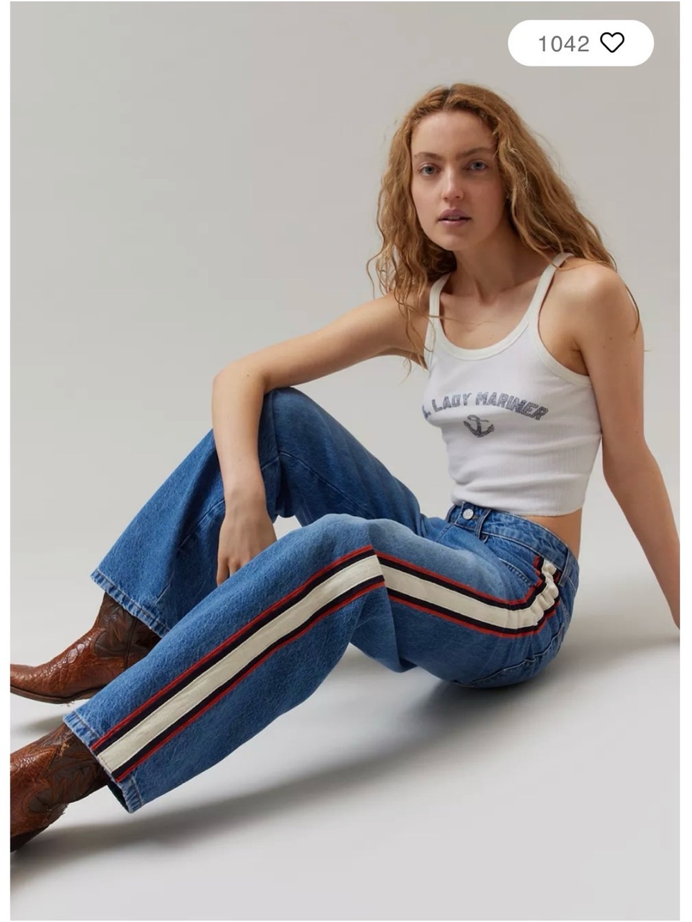 BDG Bella Baggy Jean - Side Stripes size 28 women’s